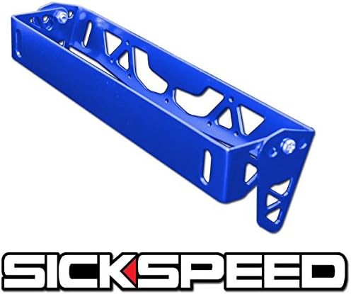License Plate Tilt Relocation Bracket Front Bumper Billet Mount Holder Blue P4 for Dodge Challenger