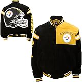 G-III Pittsburgh Steelers Genuine Suede Leather Jacket