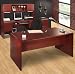 4 Piece Cherry Contemporary Office Group Willow Creek II Collection by Bestar Office Furniture - OFG