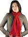 Handmade Artisan Winter Scarf - Pure Alpaca Natural Fiber - Cheerful Red (Knitted 100% by hand/women/men)