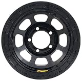 Bassett Wheel D-Hole Lightweight Beadlock Black Powder Coat - 15 x 8 Inch Wheel