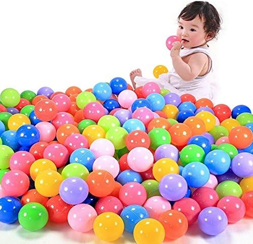 JuseCreat 5.5 CM Colorful Ball Fun Ball Soft Plastic Ocean Ball Baby Kid Toy Many Colors 100 PCS