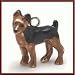 MiniPets Sterling Silver Enameled Miniature Pinscher Dog Charm