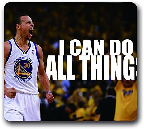 Stephen Curry Non-Slip Mouse Pad,Golden State Warriors Water Resistant Rubber 10"*9"