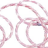 Mr. Light Linkable 12ft Long Energy Saving Candy-Cane LED Rope Light, White LEDs, Indoor/Outdoor Transformer