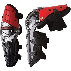 MSR Racing Reflex Adult Knee/Shin Guard Off-Road Motorcycle Body Armor - Red/Black