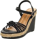 Madden Girl Women’s Epcott Wedge Sandal,Black Paris,6 M US