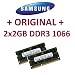 Dual Channel Kit: 2 x 2 GB = 4GB 204 pin DDR3-1066 SODIMM (1066Mhz, PC3-8500, CL7) 128Mx8x16 double side, 2 x M471B5673EH1-CF8, f�r DDR3-NOTEBOOKs, MacBook, MacBook Pro, iMac, mac mini (2009 Versionen)