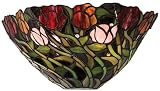 Spiral Tulip 2 Bulb Tiffany Wall Sconce Lighting Fixture