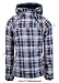 Eight2Nine Women Winterjacke Check, seitl. Zipper, navy