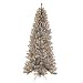 7' Pre-Lit Silver Tinsel Artificial Christmas Tree - Clear Frosted Lights