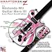 Rising Sun Pink Skin by WraptorSkinz TM fits Nintendo Wii Guitar Hero III (3) Les Paul Controller (GUITAR NOT INCLUDED)