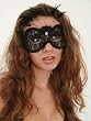 Black Lace Feather Mask Mardi Gras Italian Costume Mask Venetian
