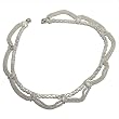 Ankle Jewelry Silver Anklet Bracelets Pair 10.5 inches (sanklt083b)