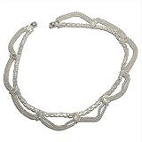 Ankle Jewelry Silver Anklet Bracelets Pair 10.5 inches (sanklt083b)