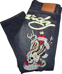 Men's Ed Hardy Jeans Mcqueen NYC w/Signature Multiple Sizes Available
