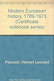 Modern European history, 1789-1973