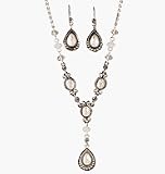 Avon Vintage Pastel Gift Set White/Silvertone