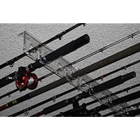 Fishing Rod Storage and Display Rack Acrylic 6 Place