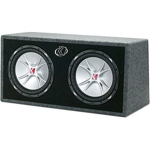 Kicker 07DCVR122 Ported enclosure with dual 12 CompVR subwoofers