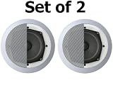 Technical Pro Custom Easy-to-install In-Wall In-Ceiling 5¼ 200 watts Speakers (Set of 2)
