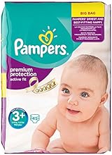 Pampers Active Fit Midi Plus, 5-10 kg, Value Bag, 45 St&uuml;ck, 2er Pack