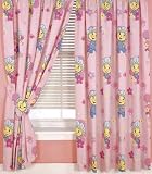 Fifi and the Flowertots Jump Pink 54 Curtains OFFICIAL