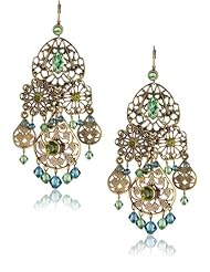 Liz Palacios "Arco Iris" Swarovski Elements Chandelier Drop Earrings