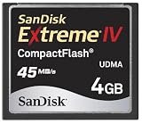 SANDISK コンパクトフラッシュ EXTREMEⅣ 4GB SDCFX4-4096-904　45MB/ｓの画像