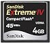 SanDisk 4GB Extreme IV - Compact Flash memory card (SDCFX4-4096-904, Retail Packaging)