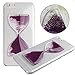 iPhone 6 Case, iPhone 6s Hard Back Case, ACO-UINT Crystal Creative Design Liquid Hourglass PC Hard Case Skin Cover for Apple iPhone 6 4.7 Inch with Two Stylus Pens/2 Screen Protector/ACO-UINT Microfiber Cleaning Cloth Included (hourglass - purple)