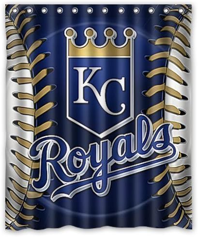 Kansas City Royals Beautiful Pictures Design Print Hot Sale Shop Custom Waterproof Polyester Bathroom Fabric Shower Curtain decor 60" x 72"