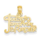 14k Today, Tomorrow & Forever Pendant
