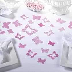 Pink Butterfly Confetti
