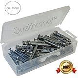 #1 Best Zinc Self-drilling Toggle Anchors with Screws Kit, 50 Pieces