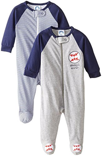Gerber Baby Boys' 2 Pack Sleep N' Play - Baseball (Baby)