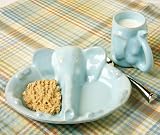 Casafina Child Elephant Plate & Mug Set 8 1/2 & 7 oz