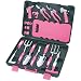 Apollo Precision Tools DT3795P 18-Piece Garden Tool Set, Pink