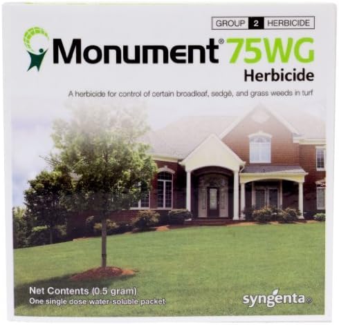 Monument 75 WG Selective Herbicide for Warm Season Turf Grasses-Box of 25 grams (5x5gm packets) by Syngenta