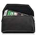 Turtleback HTC One M8 Black Leather Holster Case Pouch with Metal Belt Clip - Made in USA