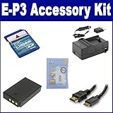 Olympus E-P3 PEN Digital Camera Accessory Kit includes: ZELCKSG Care & Clea ....