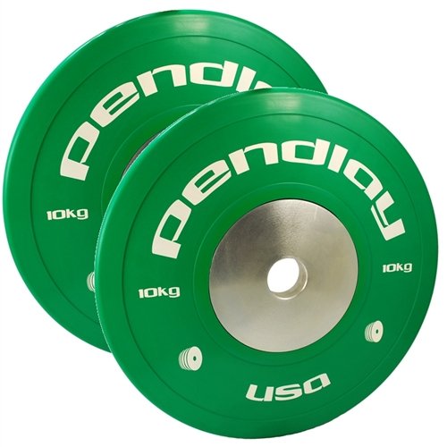 22 lb Pendlay Elite Color Bumper Plates (Set of 2)