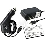 Battery + Car + Home Charger for Motorola Razr V3 Razr V3m