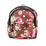 OCSOSO Puppy Dog Backpack,Saddle Bags,Back Pack with Training Lead Leash (Coffee monkey, S)