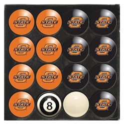 Imperial Oklahoma State Cowboys NCAA Licensed Billiard Ball Set