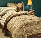 Zebra, Cheetah, Rhino, Elephant, Safari Theme by Animal Planet Twin Comforter Set (6 Piece Bed In A Bag)