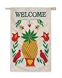 Heartfelt Welcome Regular Size Applique Flag