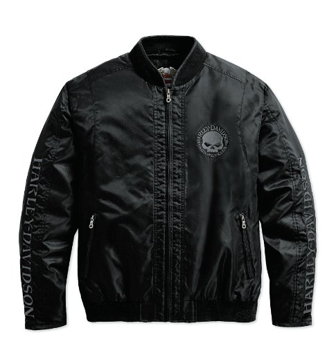Harley-Davidson® Men's Skull Nylon Jacket. Embroidered graphics. 98422-09VM.