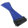 BitFenix 30cm 24-Pin ATX Extension Cable - Sleeved Blue/Black