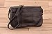 Dwellbee Small Leather Crossbody Bag, Black, One Size